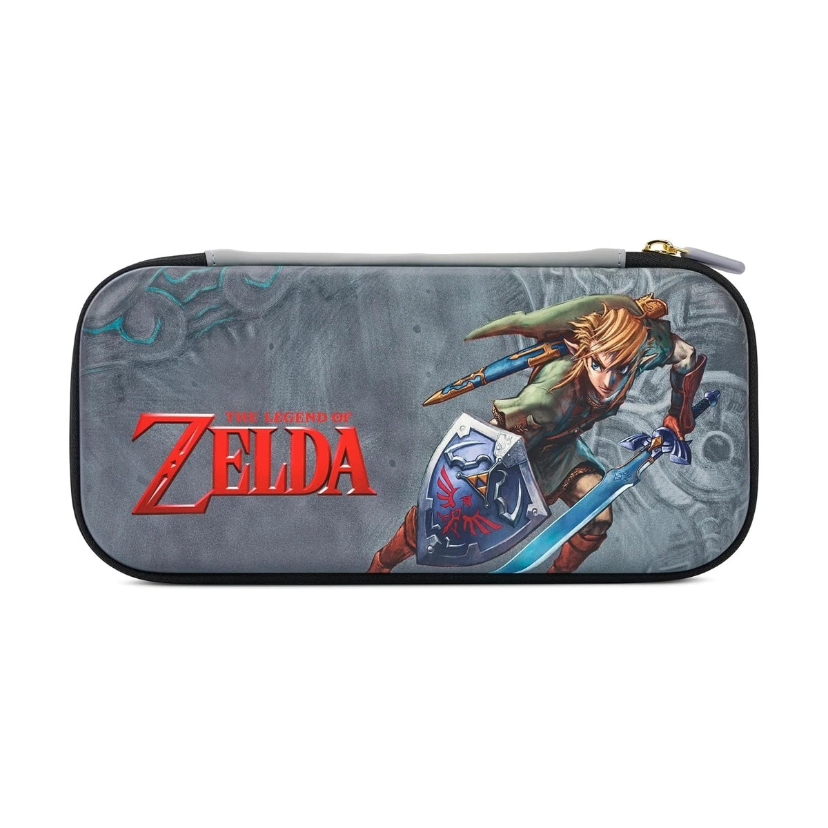 Estuche PowerA Zelda Intrepid Link sobre fondo blanco