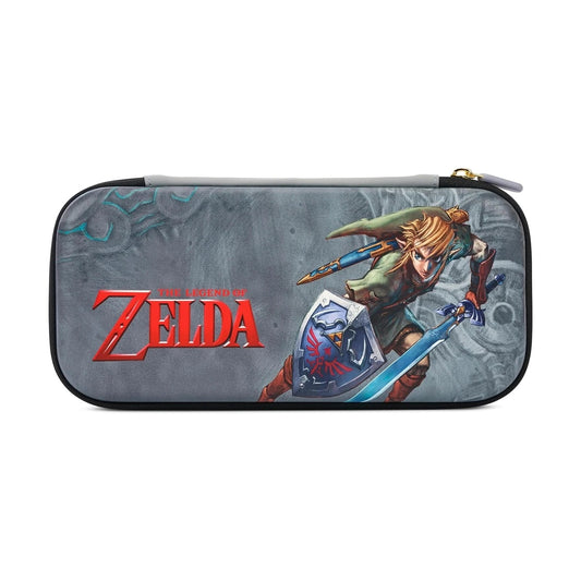 Estuche PowerA Zelda Intrepid Link sobre fondo blanco